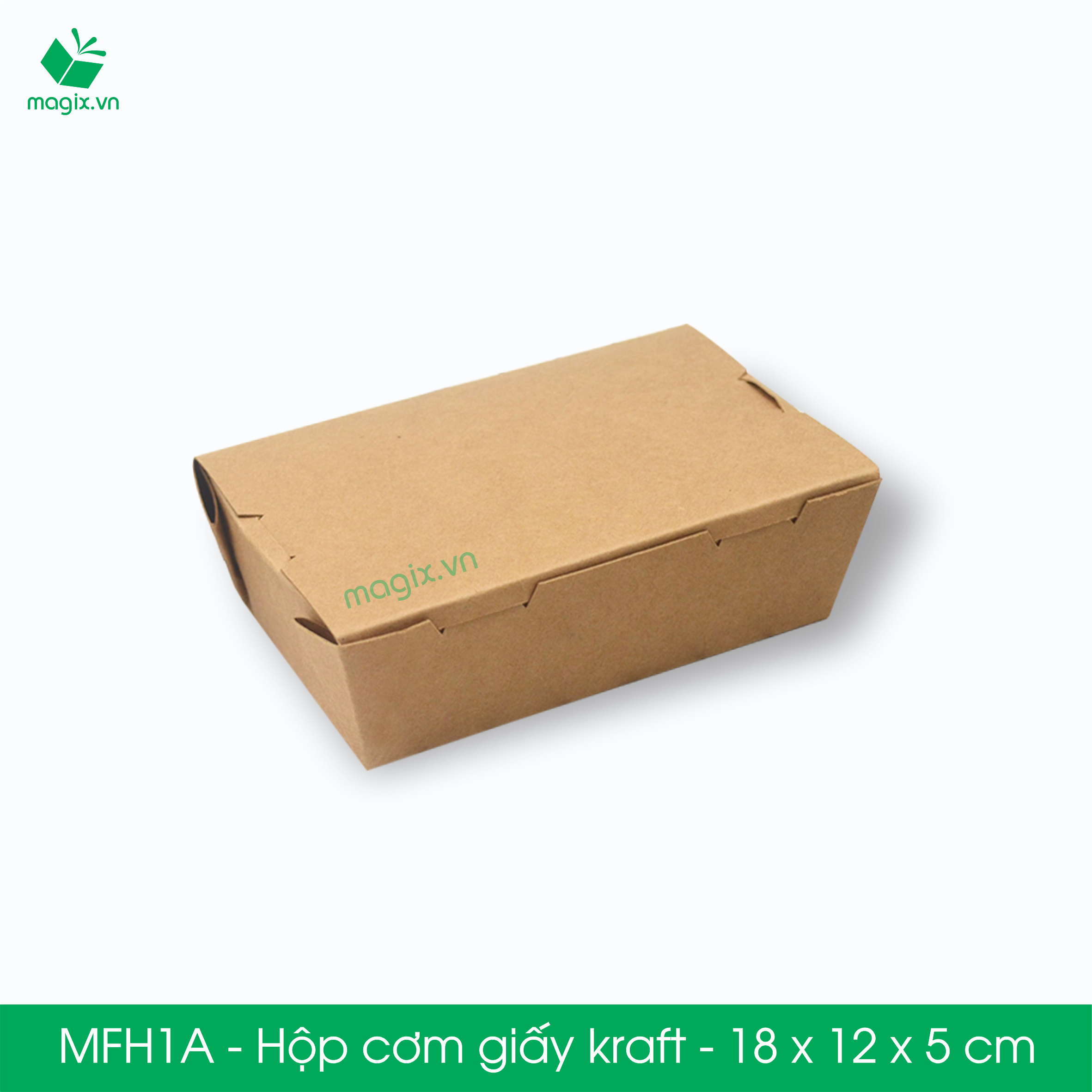 MFH1A - 18x12x5 cm - 50 hộp đựng thực phẩm - Hộp đựng đồ ăn