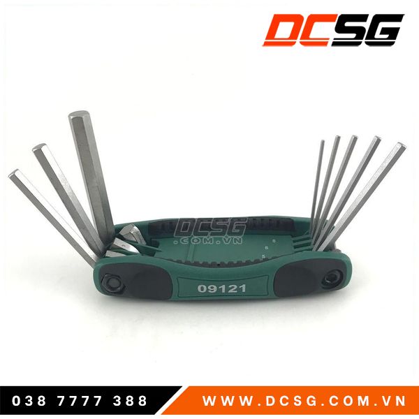 Bộ lục giác gập hệ mét Sata 09121 (8 chi tiết)