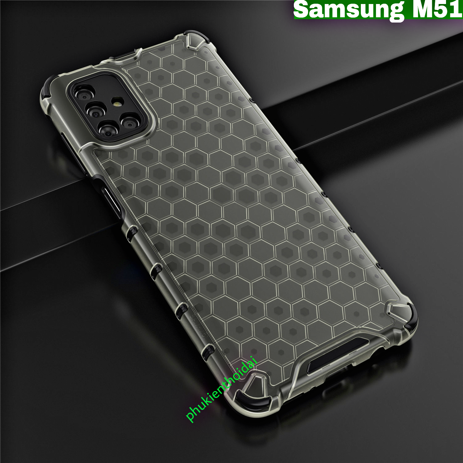 ỐP lưng vân Tổ ONG Samsung M51 chống sốc cao cấp kiểu dáng UAG