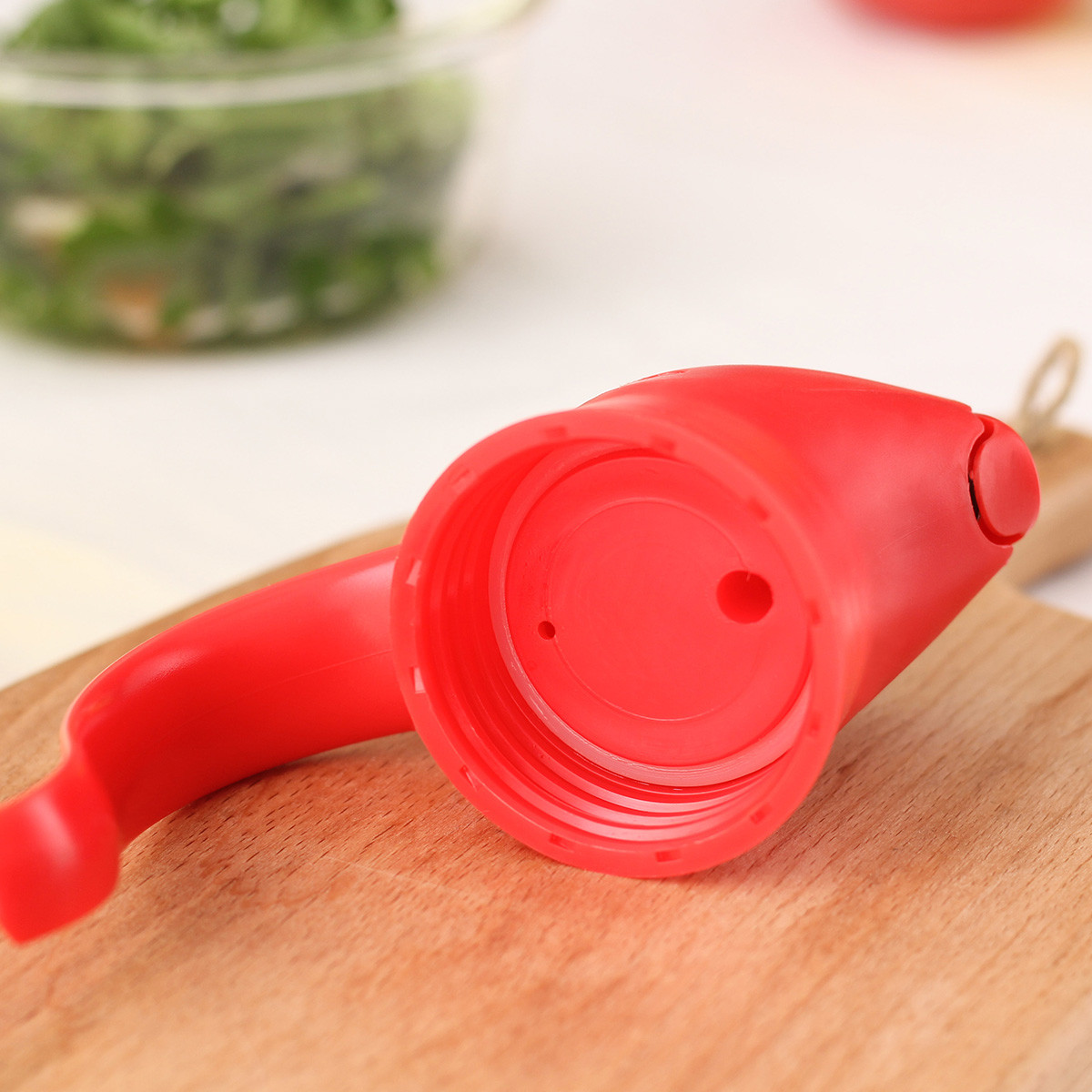 Bình Thủy Tinh Rót Dầu Lock&Lock CKO101 550ml (bình đựng dầu ăn, nước chấm, xì dầu nắp tự động đóng mở)