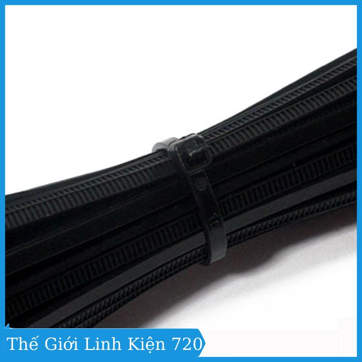 Gói 250pcs dây thít nhựa đen 25cm