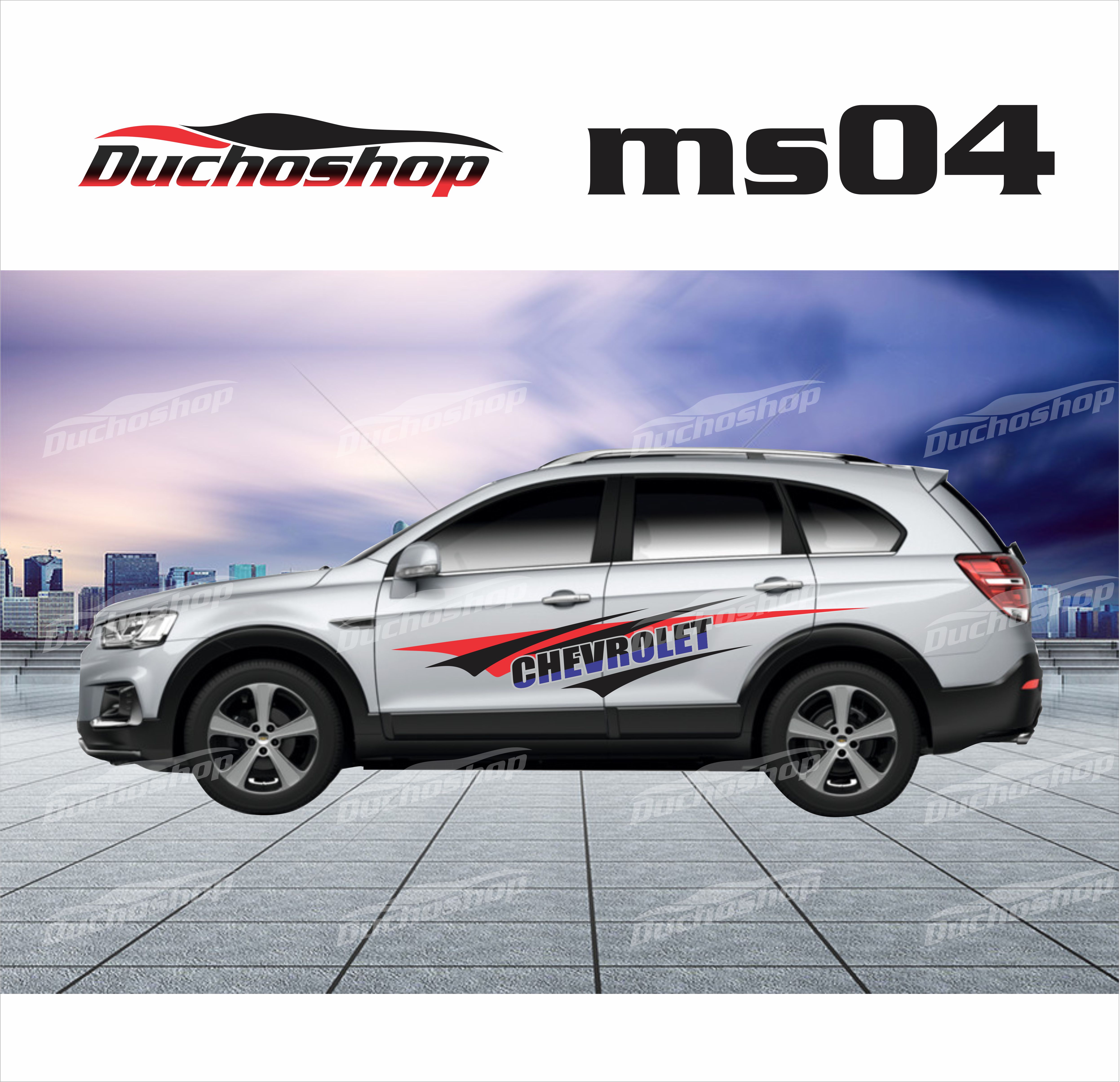 Tem xe chevrolet Captiva phong cách thể thao