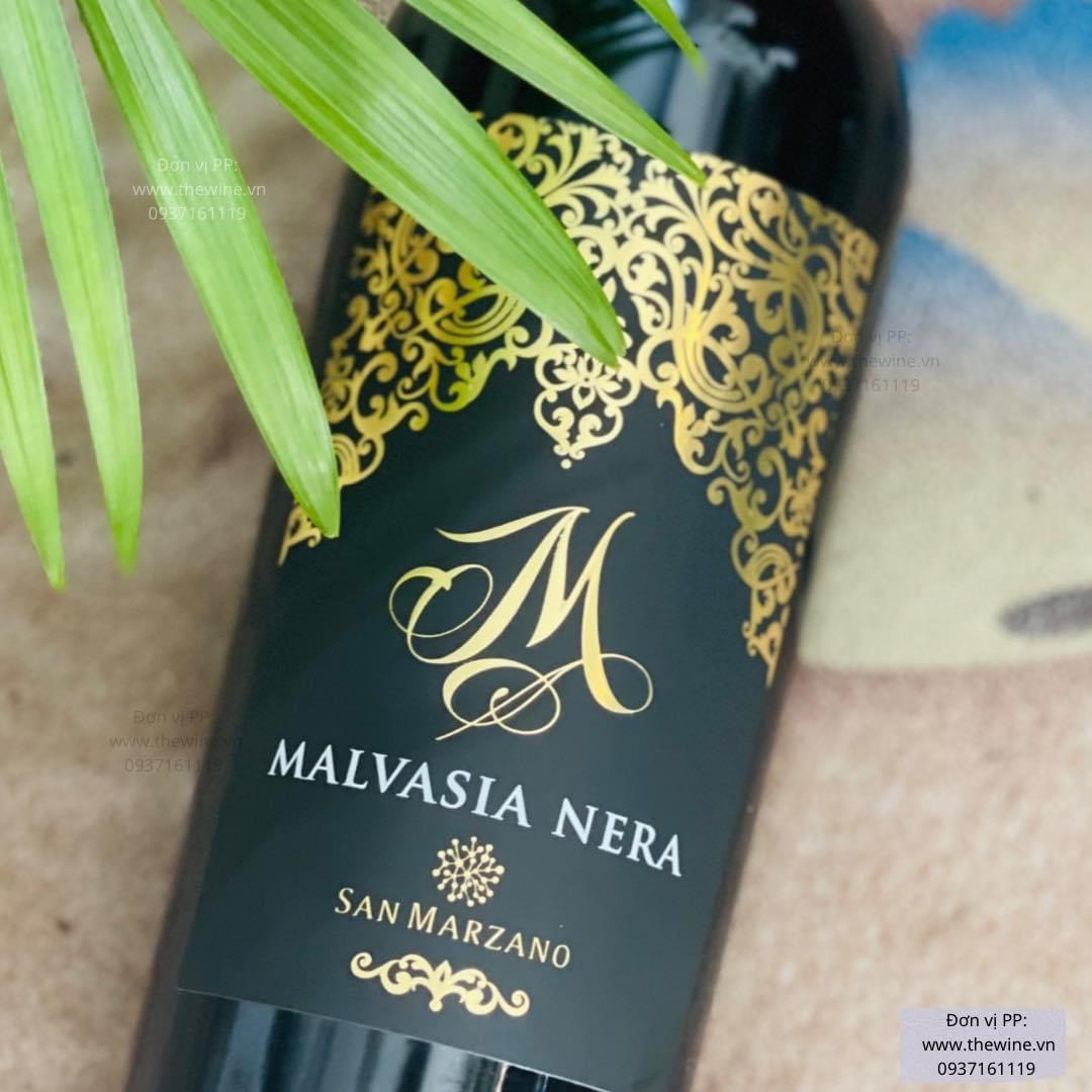 (Có hộp quà tặng miễn phí) Vang Nhập khẩu Ý M Malvasia Nera