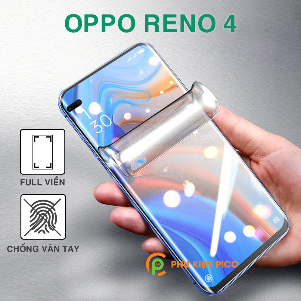 Dán màn hình Reno 4 full màn hình chống bám vân tay PPF dẻo vân mờ - Dán dẻo Oppo Reno 4