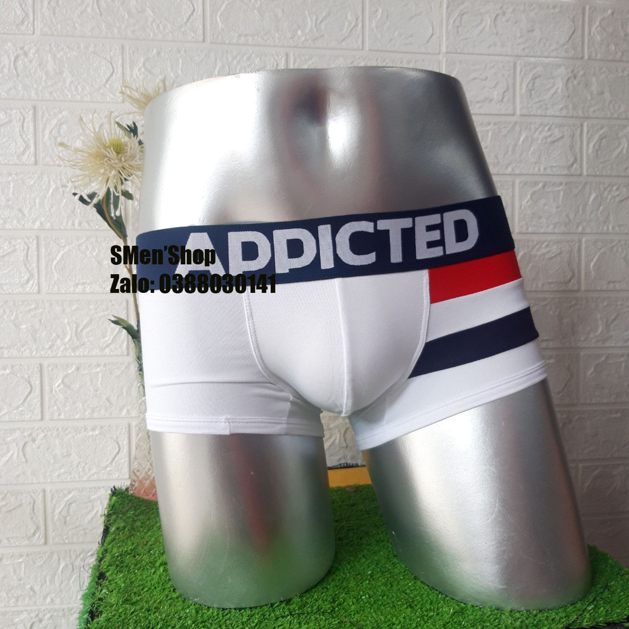 QUẦN SỊP NAM ADD BOXER MÀU TRẮNG