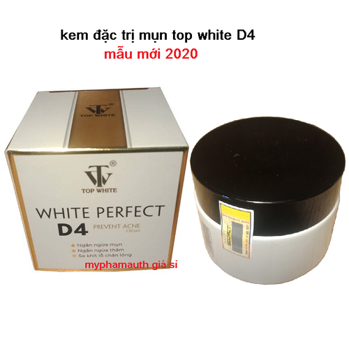 Kem Top White Perfect D4 trị mụn,mờ sẹo,mờ thâm,hết rỗ