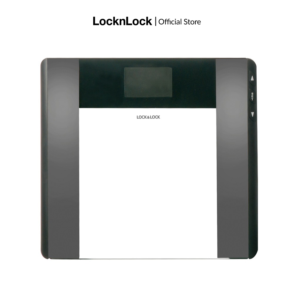 Cân sức khỏe điện tử đo chỉ số cơ thể Lock&Lock dùng trong gia đình ENC516BLK - 180kg - Màu đen