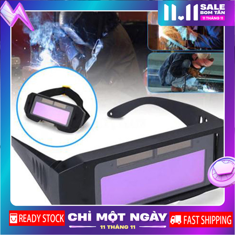 [Jettingbuy] Auto Darkening Welding Helmet Automatic Light Change Goggle Glasses