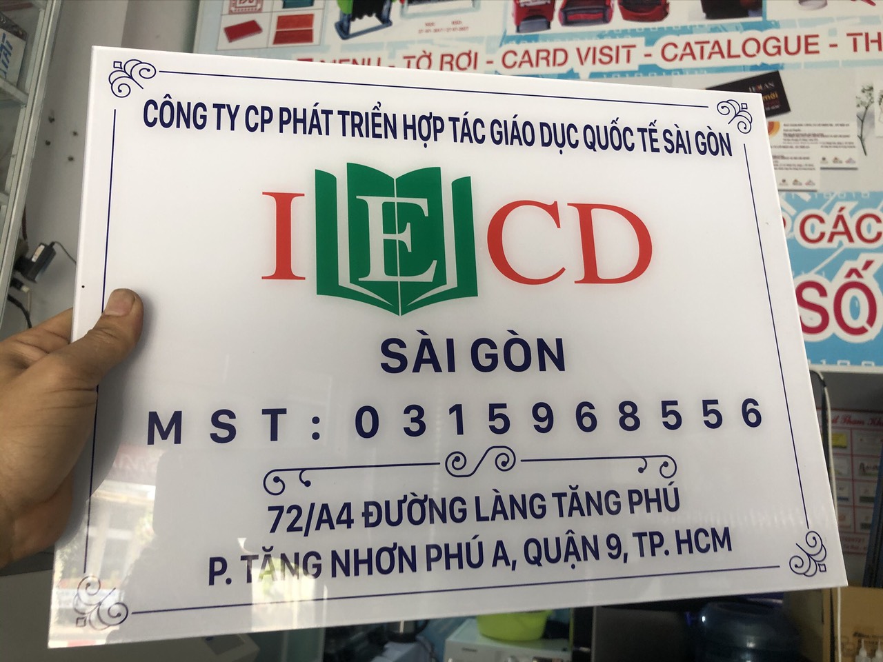 [HCM]Bảng mica công ty - bảng số nhà