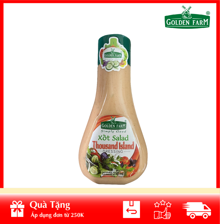 [Phù hợp ăn kiê.ng] Sốt Salad Thousand Island Golden Farm