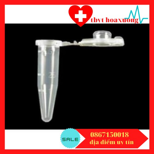 [giá rẻ] Ống ly tâm 2ml đáy tròn -ống Eppendorf 2ml - Túi 500 cái