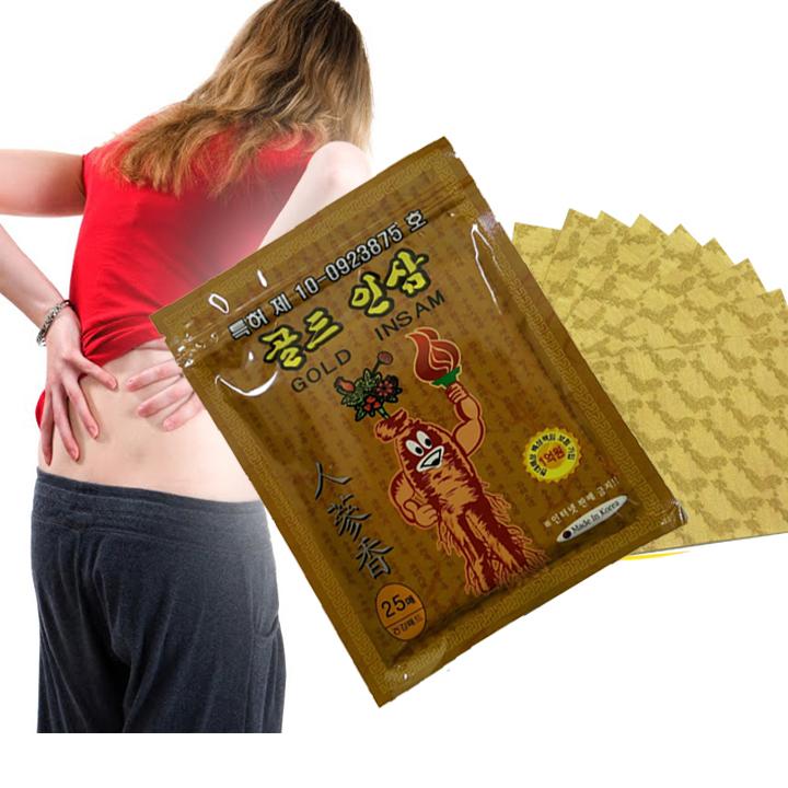 Miếng Cao Dán Hồng Sâm Gold Insam - 1 gói 25 miếng