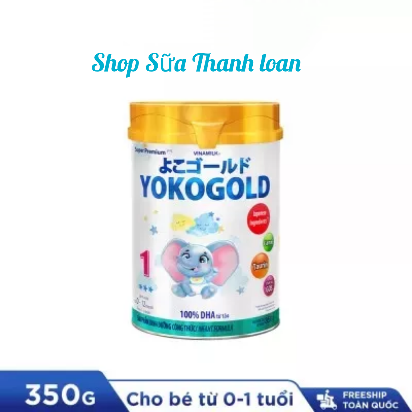 (Expiration Date July 2027) (Point-Eligible) Vinamilk Yokogold Powdered Milk 1 350g.