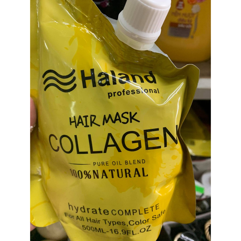 Mặt nạ hấp phục hồi tóc collagen HALAND 500ml