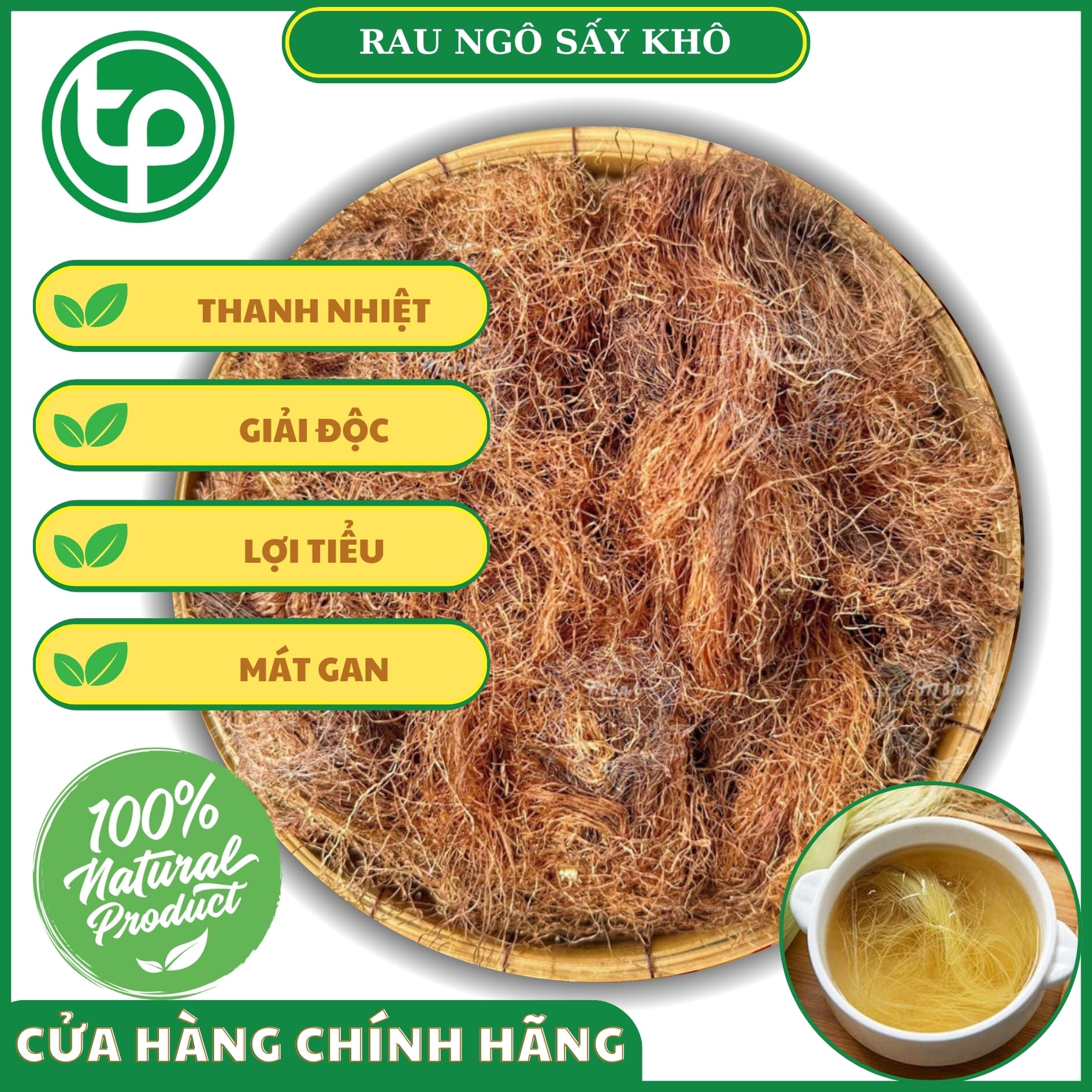Râu ngô ( râu bắp ) khô 1kg - Tấn Phát