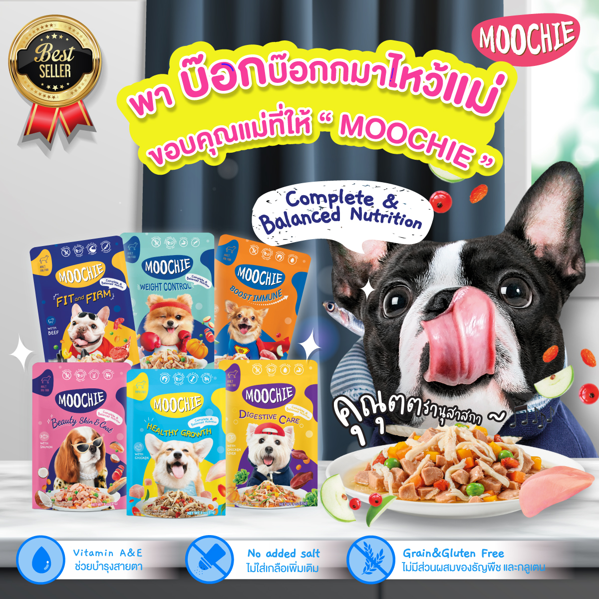 Pate Moochie Chó 85g  FREE SHIP  Sốt Bò Gà, rau củ quả