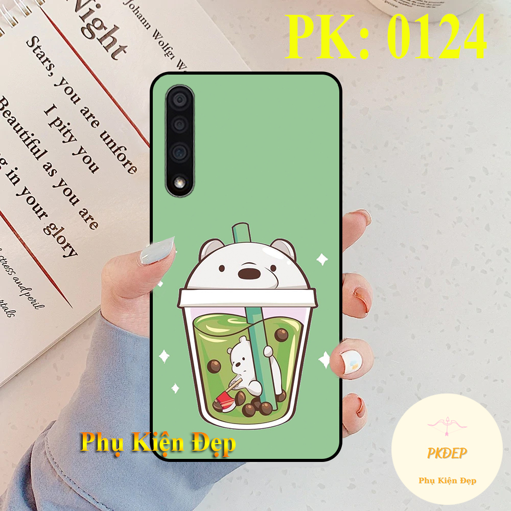 [HCM]Ốp lưng Vsmart Live 1 dẻo đen in hình Trà sữa