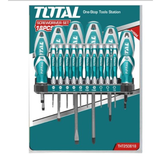 Bộ 18 tua vít Total THT250618