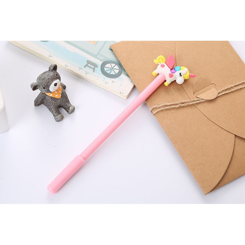 Bút Gel Nước Mực Đen Ngựa Unicorn H72