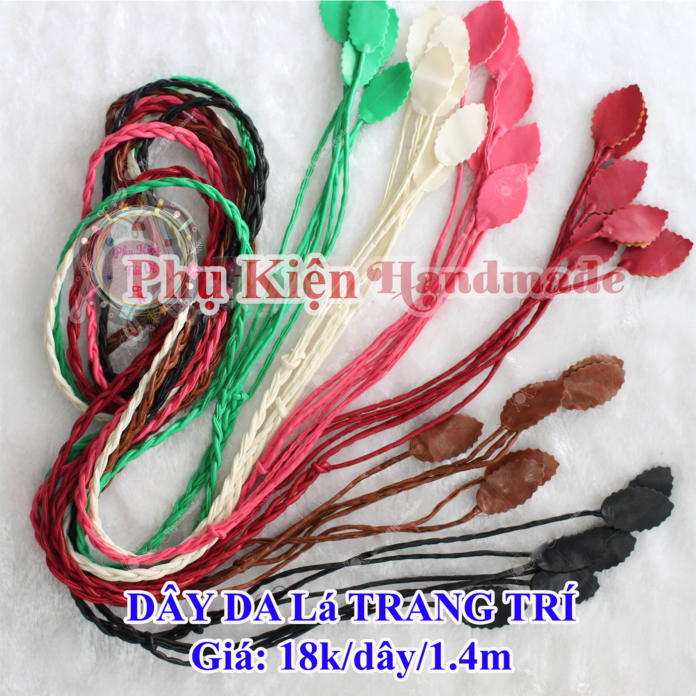 Decorative Leaf Leather Straps/Waistbands for Making Handbags