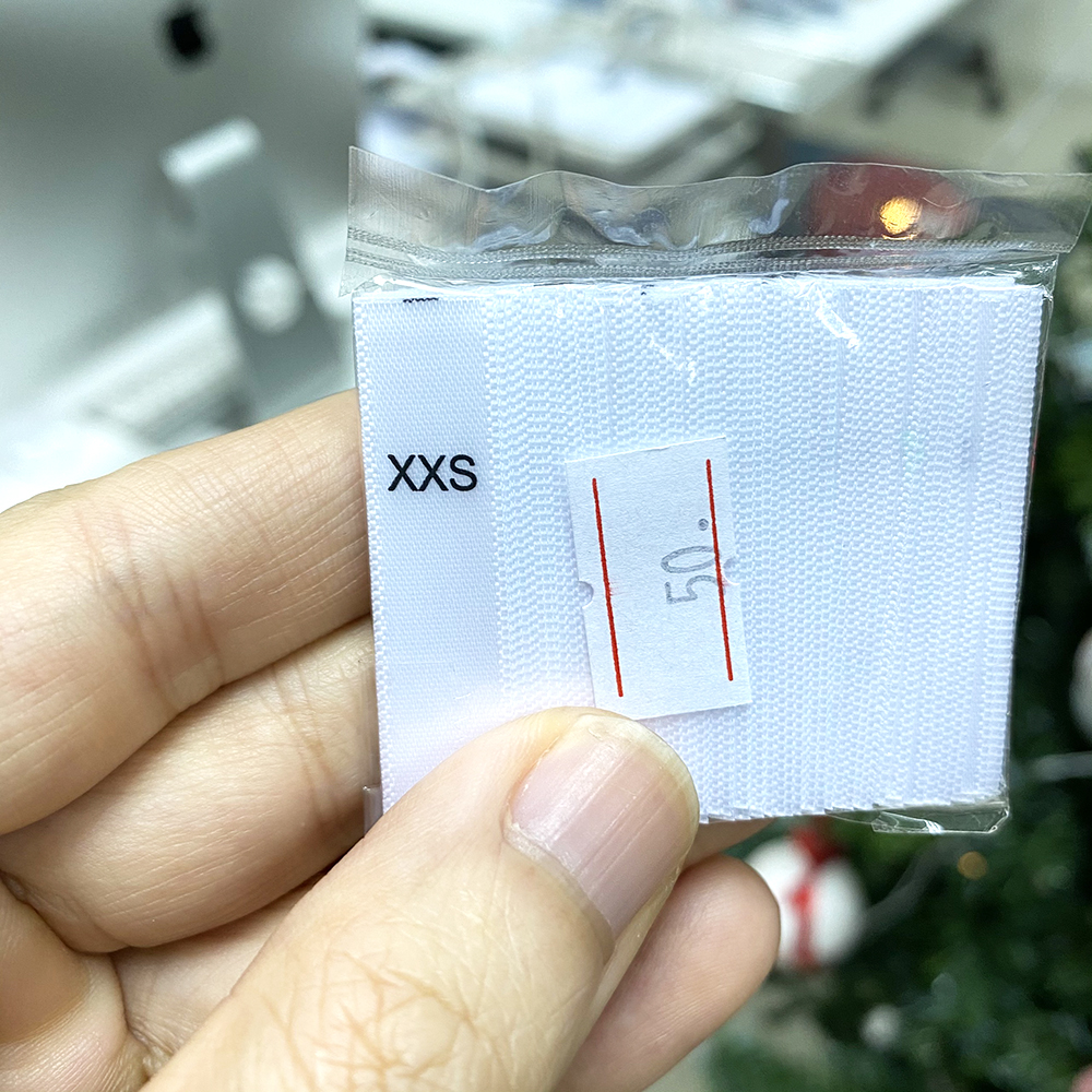 Satin size label_Nhãn in mác quần áo_25pcs