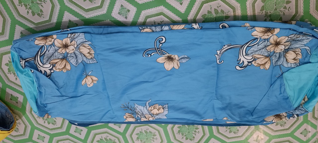 Gối ôm hoa 37x105cm Hometex, gối ôm Hometex