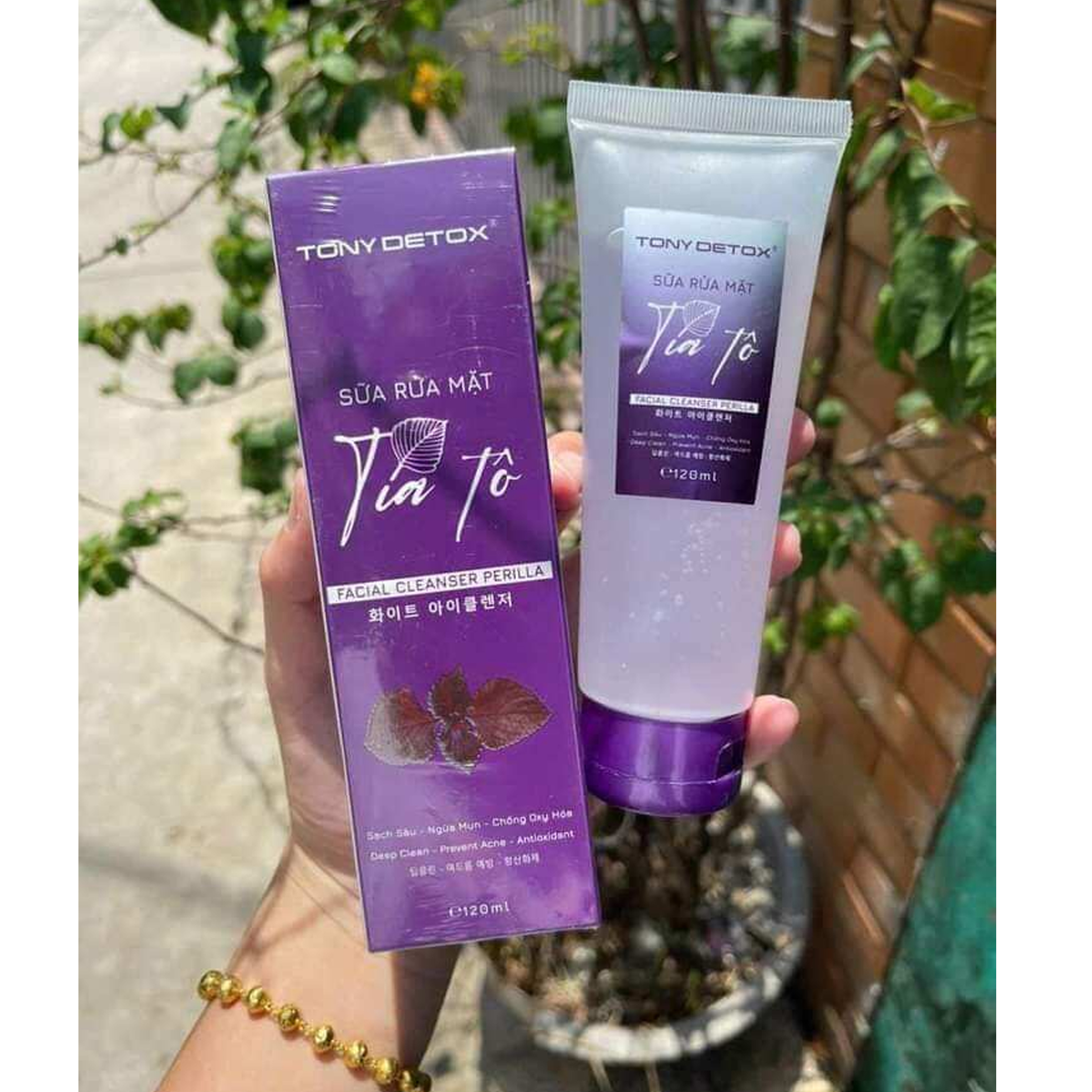 Sữa Rửa Mặt Tía Tô TONYDETOX - 120ml