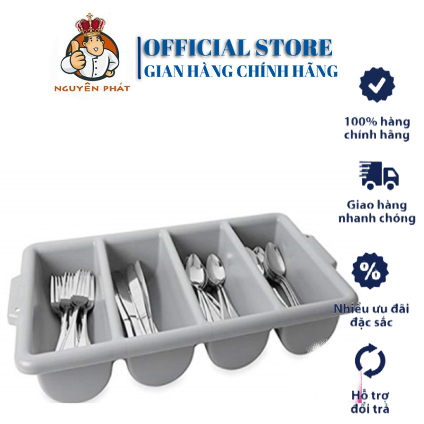 Khay đựng dao muỗng nĩa đũa 4 ngăn , rack đựng thìa dĩa