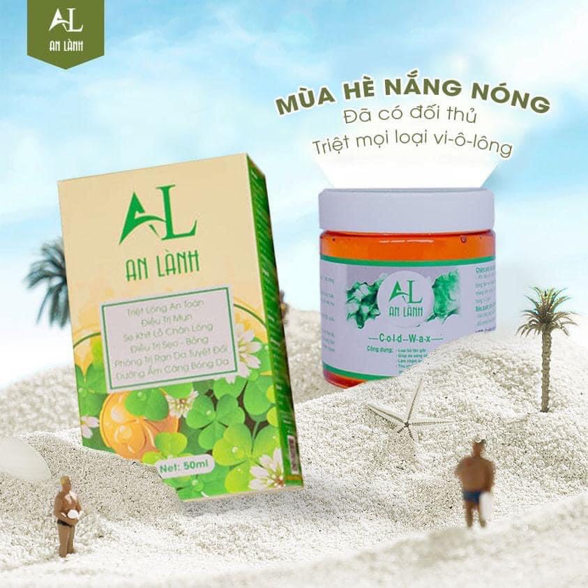 Triệt lông, tẩy lông ( Sáp wax + mỡ trăn An Lành ) Tặng que và giấy wax