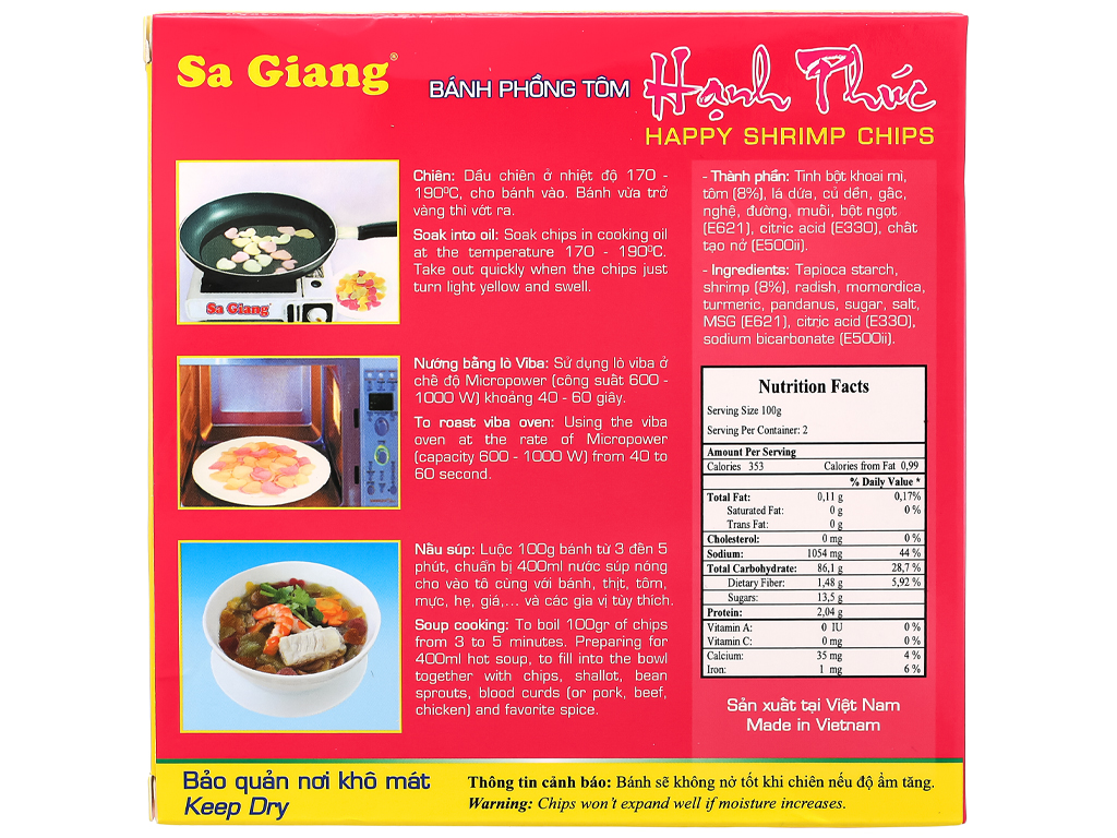 Bánh Phồng Hạnh Phúc 200g