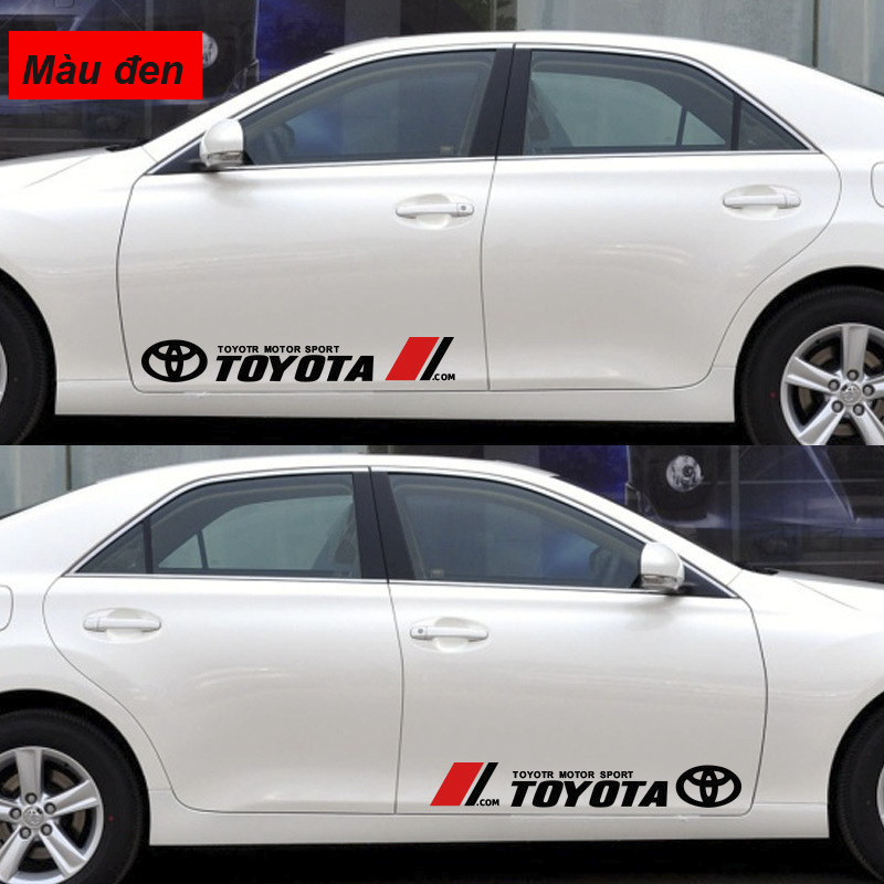Tem TOYOTA Phản Quang Dán Thân xe ô tô ( giá bán 2 tem )