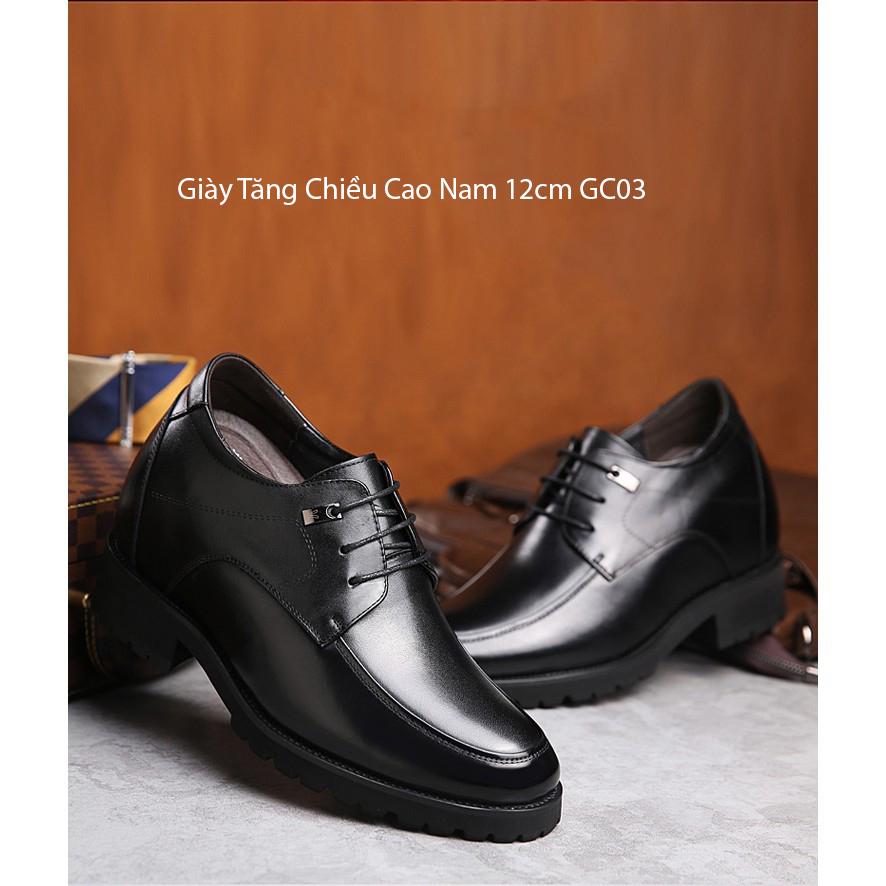 [HCM]Giầy Tăng Chiều Cao Nam 12cm GC03