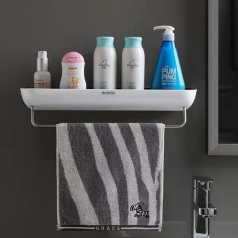Kệ nhà tắm để đồ ECOCO cao cấp không cần khoan tường 1923