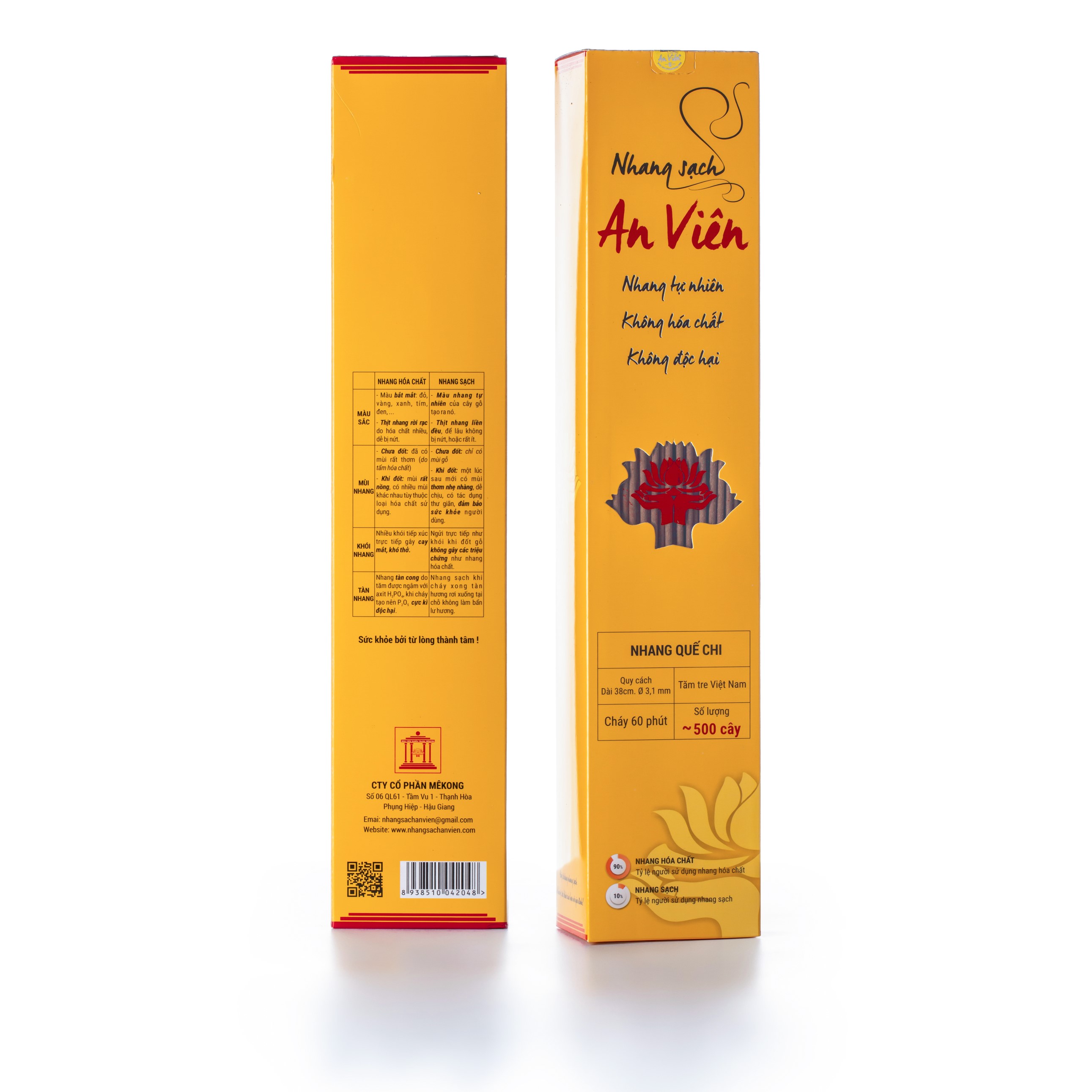 Nhang quế 4 tấc (hộp 500 cây)