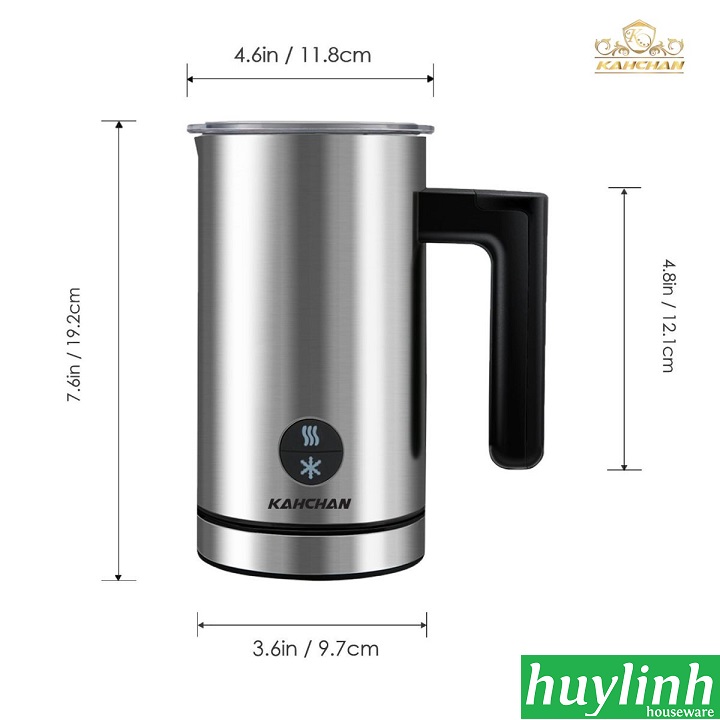 Máy đánh sữa tạo bọt, pha cacao Kahchan EP2188 - 600ml [EP2198 mới]