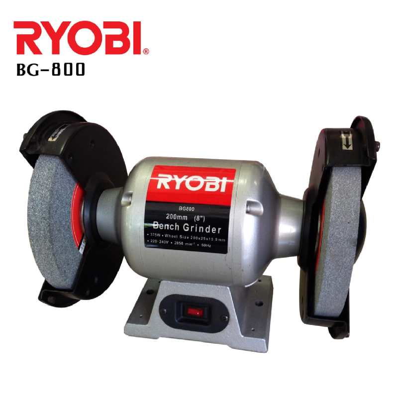 Máy mài để bàn 375W-180mm (dùng điện) Ryobi BG-800