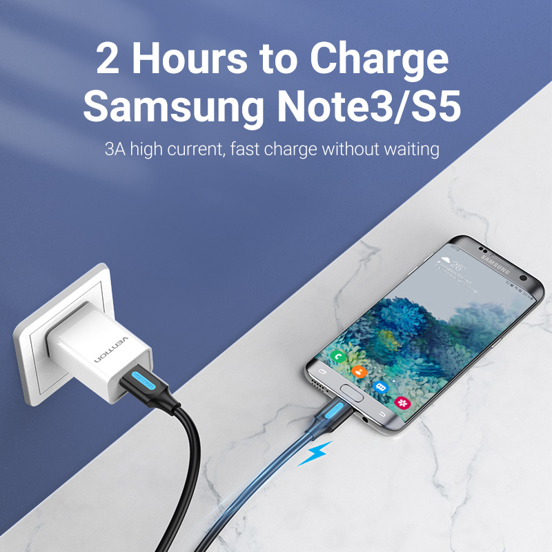 【COD】Vention Cáp Micro USB 3.0 Cáp USB 3.0 Micro B A Male sang Micro B Male cho samsung Note 3 S5 Seagate Toshiba Sony Lenovo WD WEST Cáp dữ liệu ổ cứng di động cho điện thoại di động