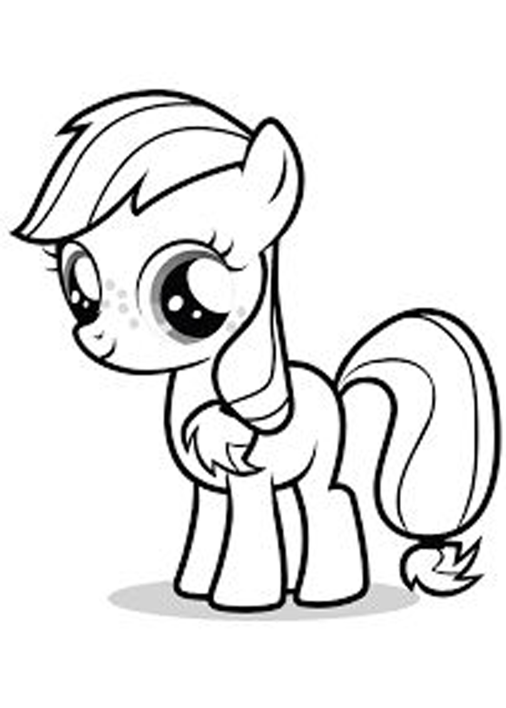 TRANH TÔ MÀU NGỰA PONY 1