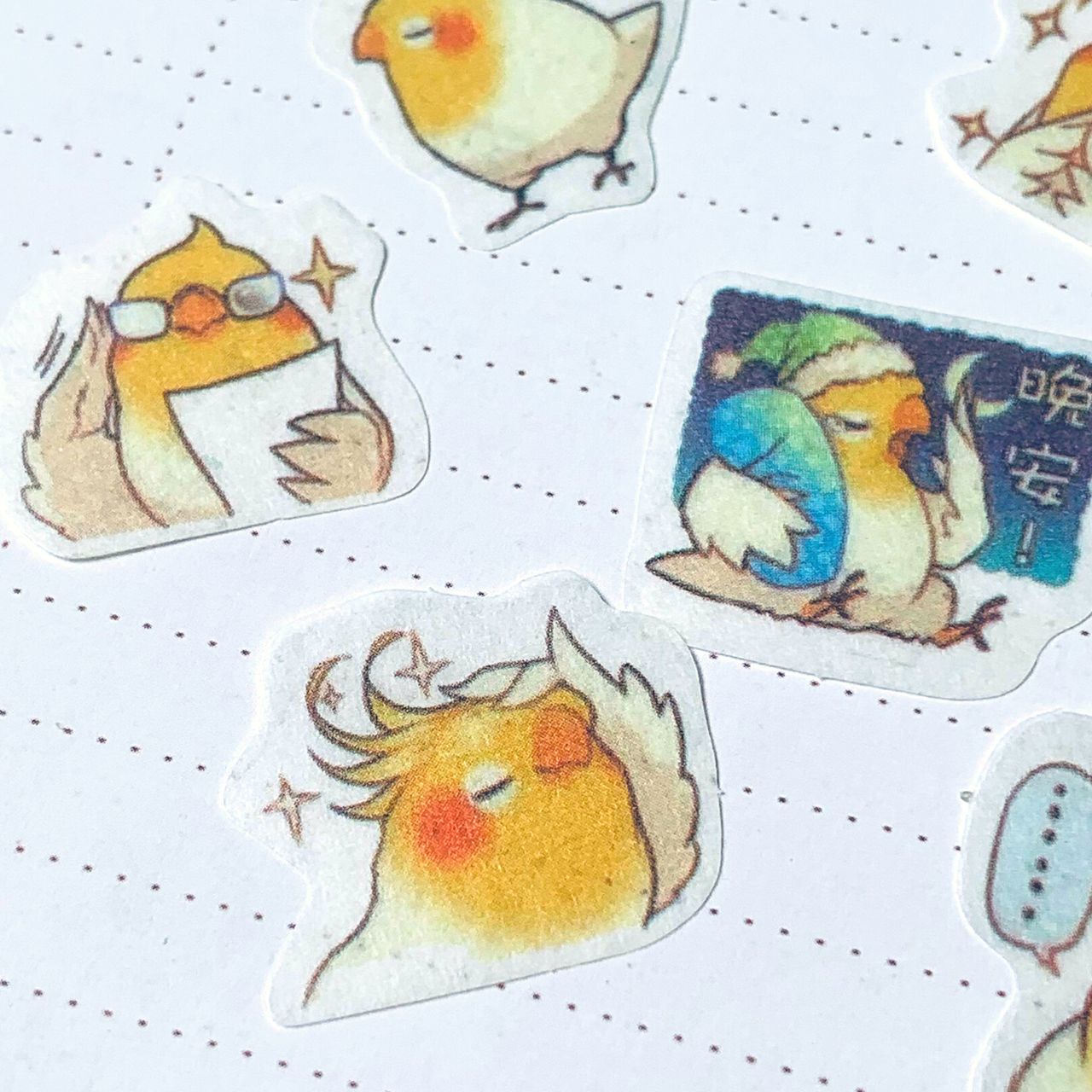 [HCM]Bộ 32 Sticker Hình Dán Mini Con Gà