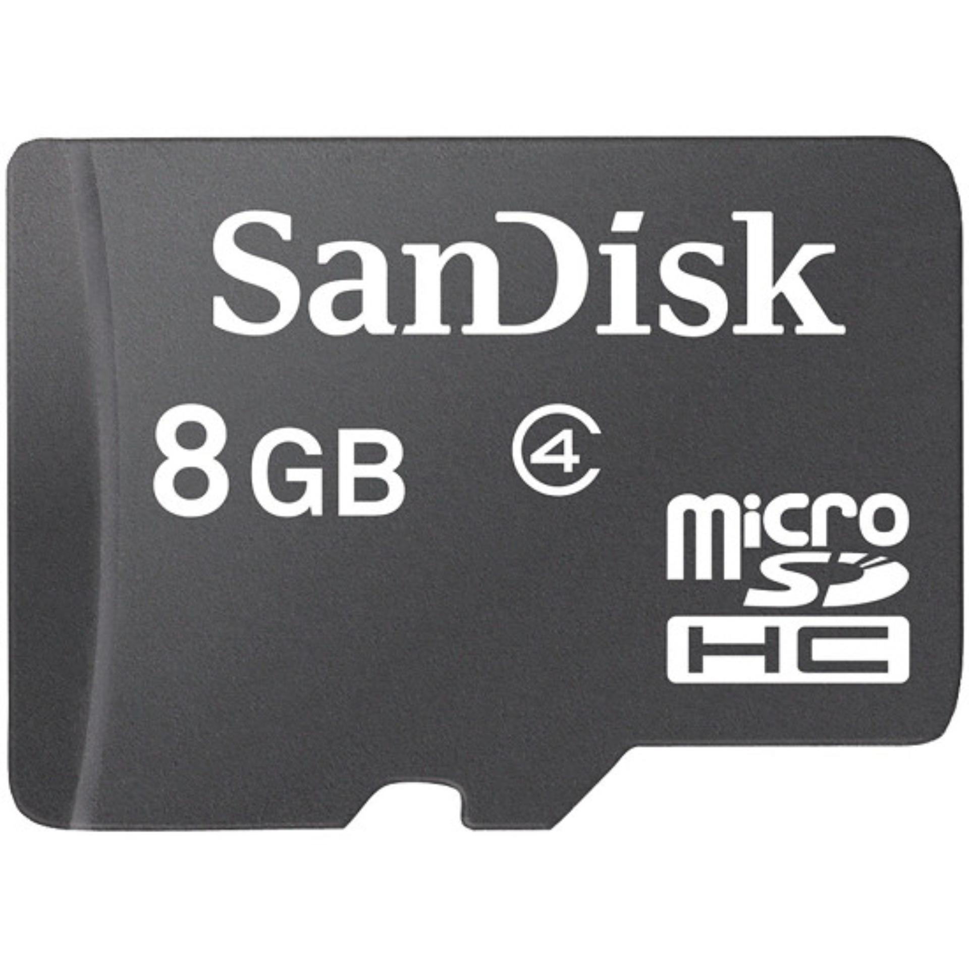 Thẻ nhớ MicroSDHC Sandisk 8GB Class 4 + Tặng 01 adapter microSD - Nhat Tin Authorised Store