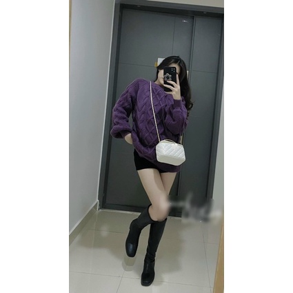 Áo len nữ vặn thừng Qc...