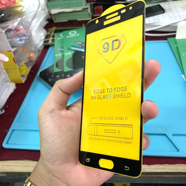 Kính cường lực 9d samsung galaxy j7 prime full keo toàn màn hình