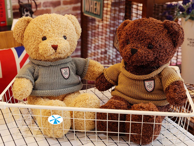 Gấu bông teddy lông xù size nhỏ