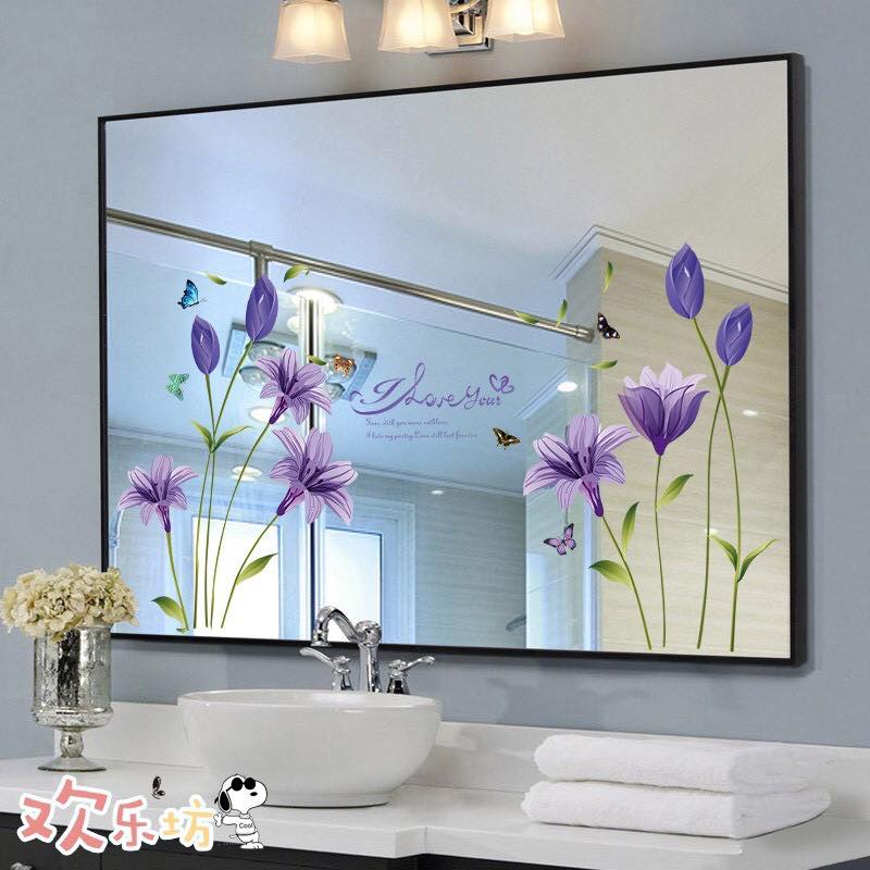 [HCM]DECAL DÁN TƯỜNG HOA ANH THẢO TÍM