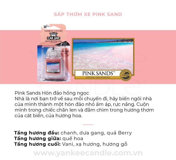 Sáp thơm xe Yankee Candle - Pink Sands