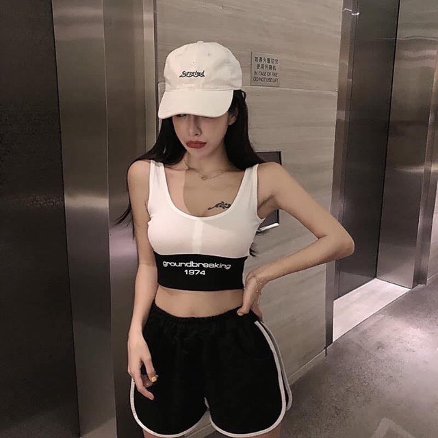 [HCM]ÁO BRA ĐAI ĐEN GYMYOGATHỂ THAO