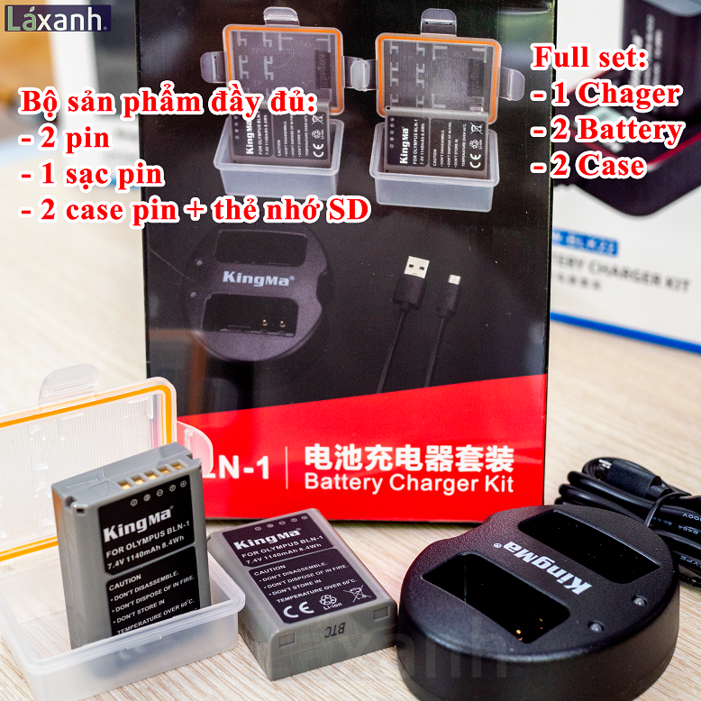 Olympus BLN1 | PIN và SẠC MÁY ẢNH KINGMA OLYMPUS BLN1 BLN-1 BCN1 BCN-1 cho EM5i EM5ii EM1 EP5 Pen F