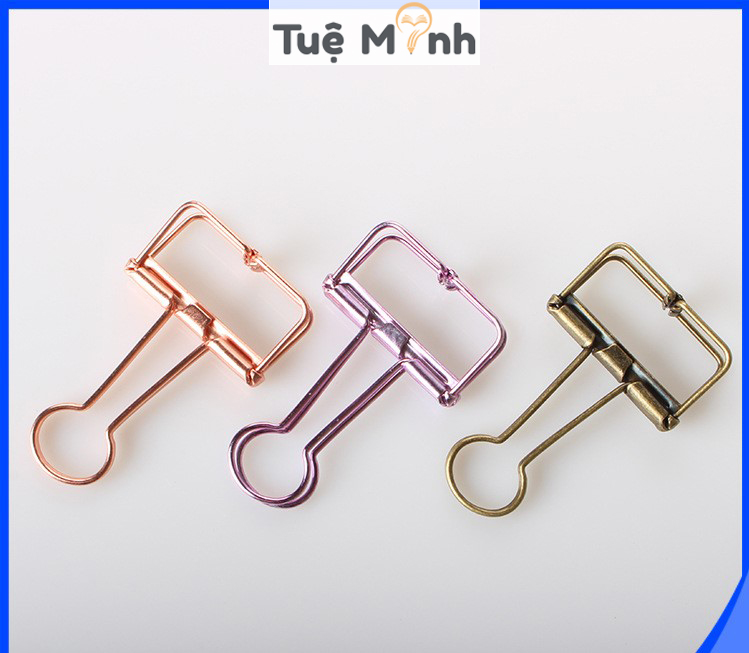 Kẹp giấy kim loại basic nhiều màu phụ kiện Decor Planner Bullet Journal K01