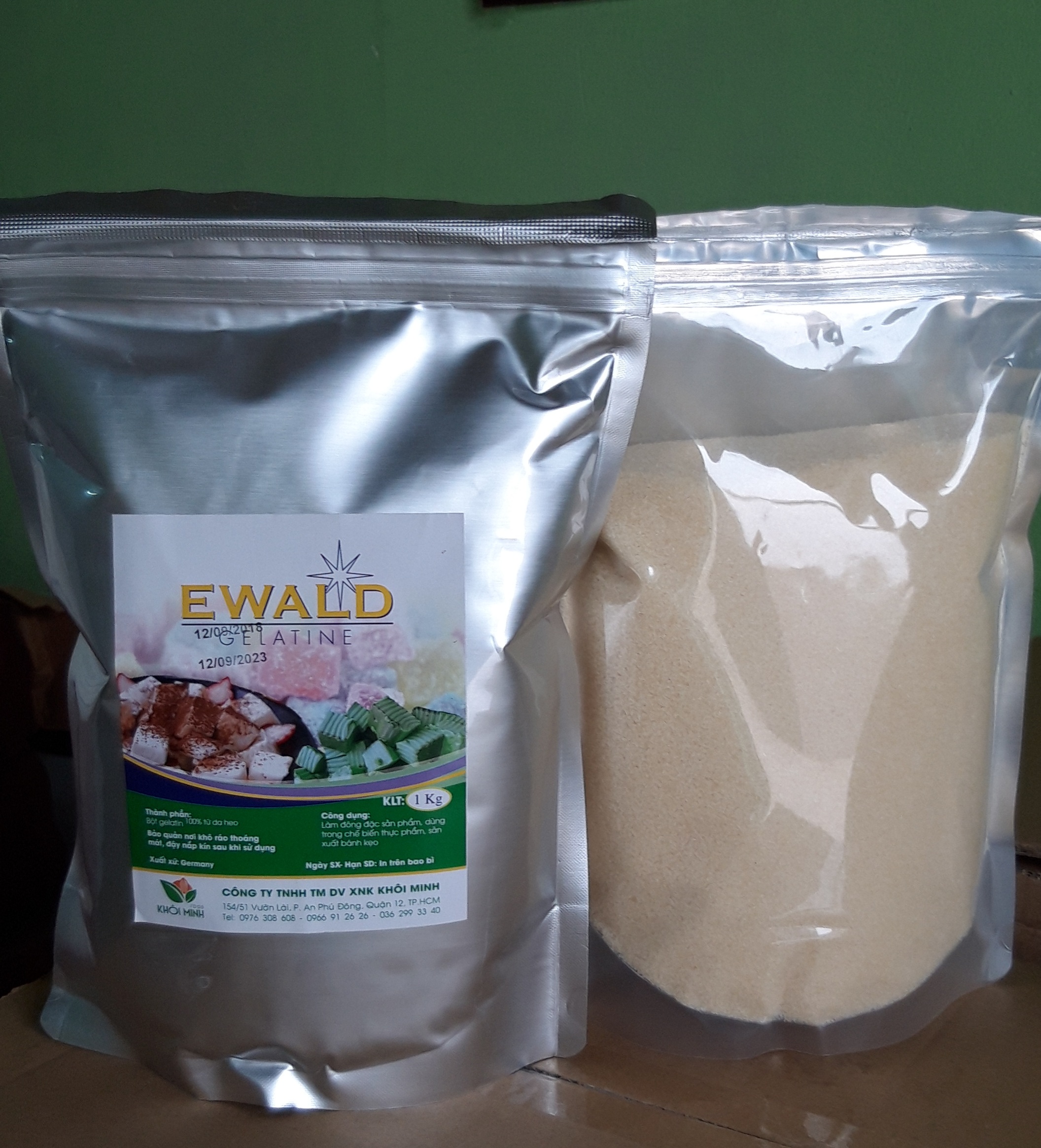 1KG BỘT GELATINE EWALD ĐỨC