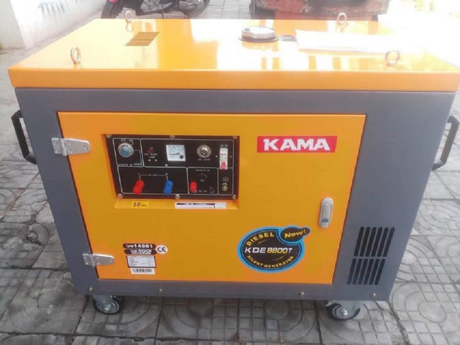 Máy Phát Điện Chạy Dầu 6Kw Kama KDE8800T